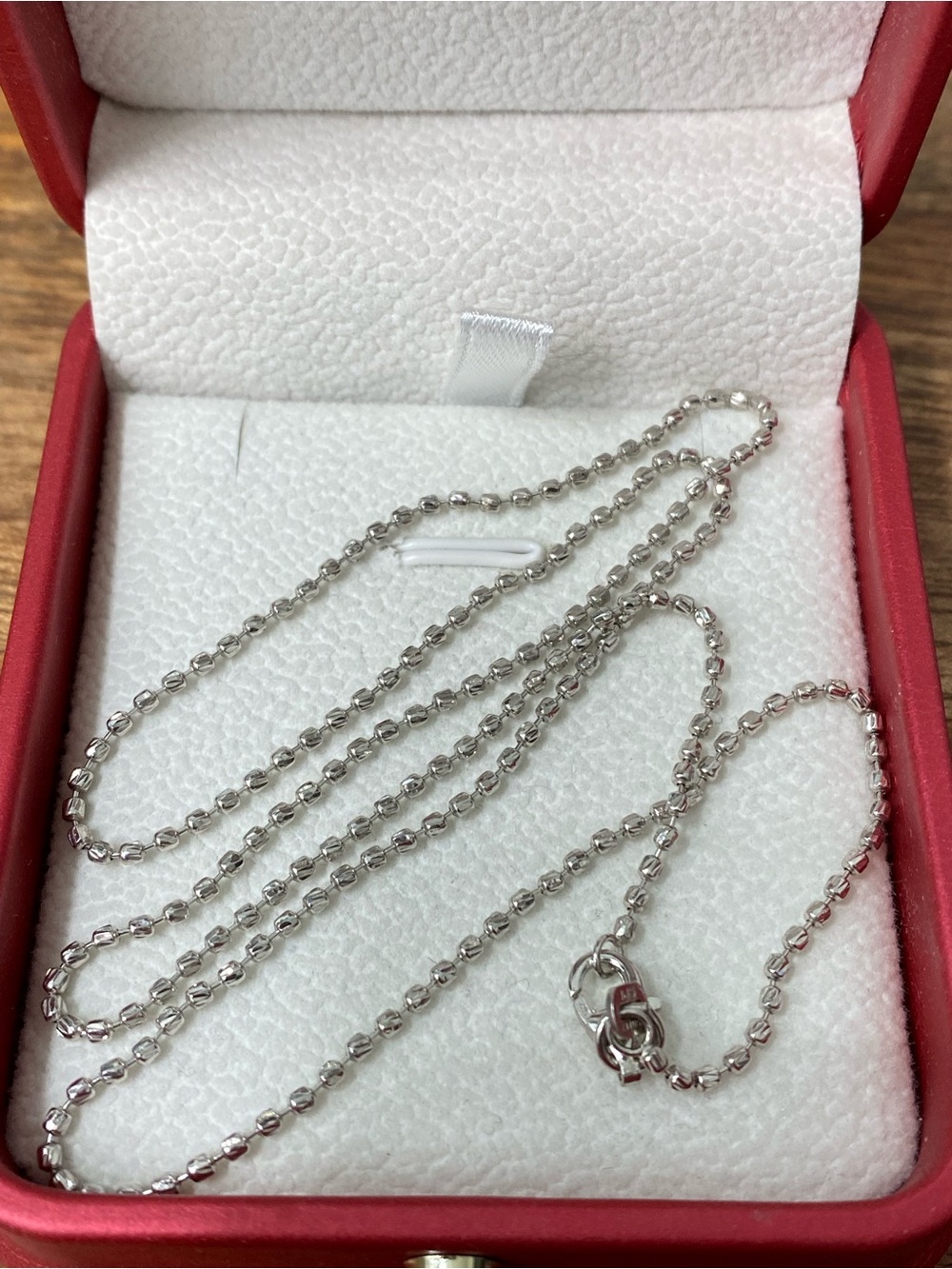 925 Sterling Silver Diamond Cut Bead Chain